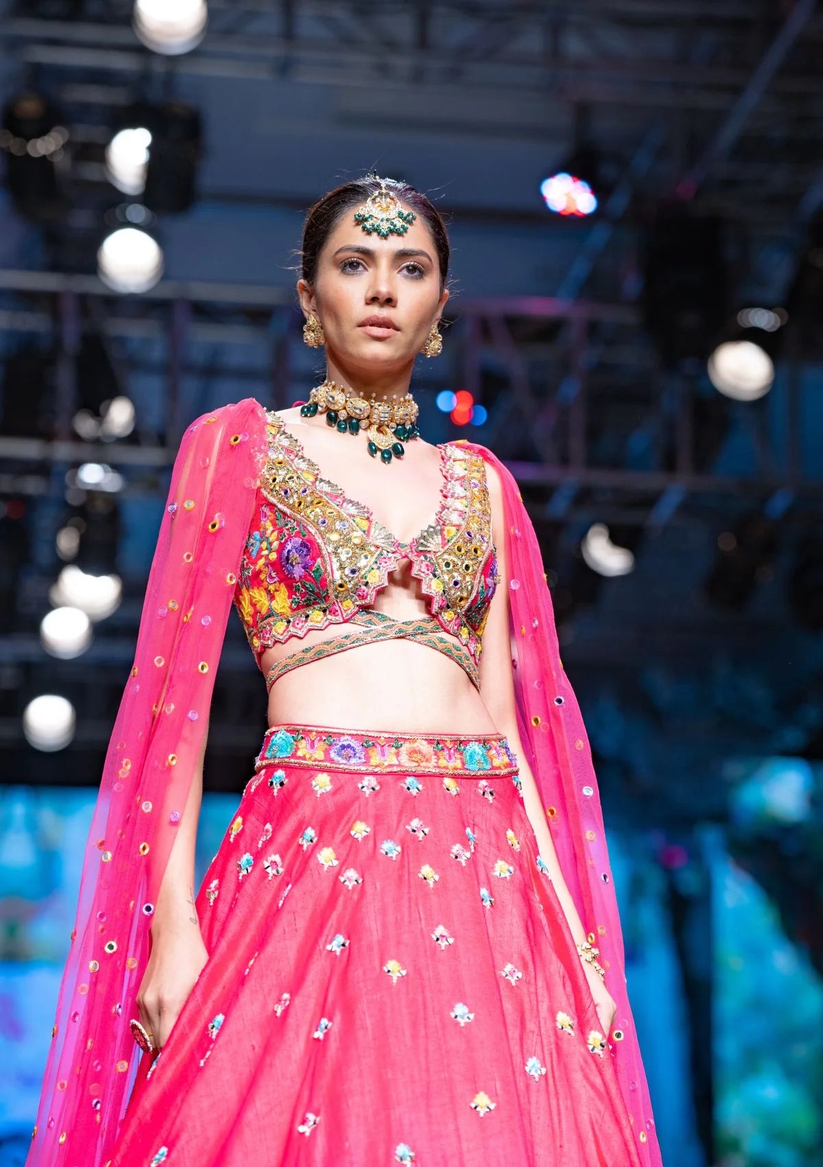 The Flamingo Fiesta Lehenga Set