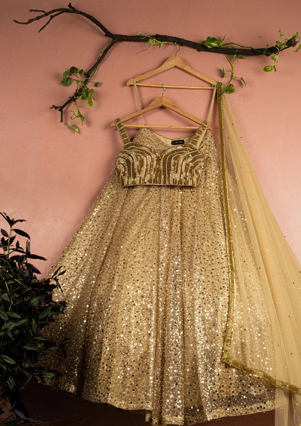 Gold Glam Lehenga Set