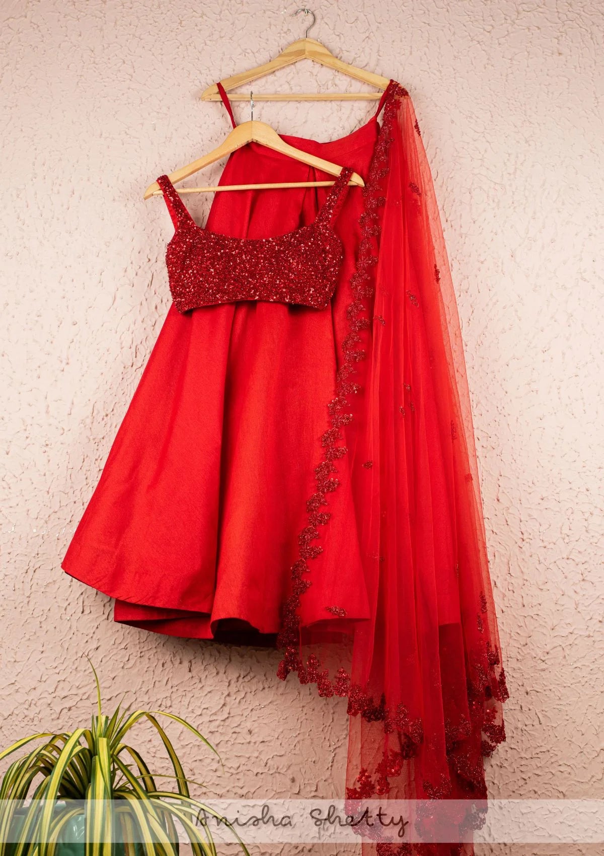Hot Chilli Red Lehenga Set