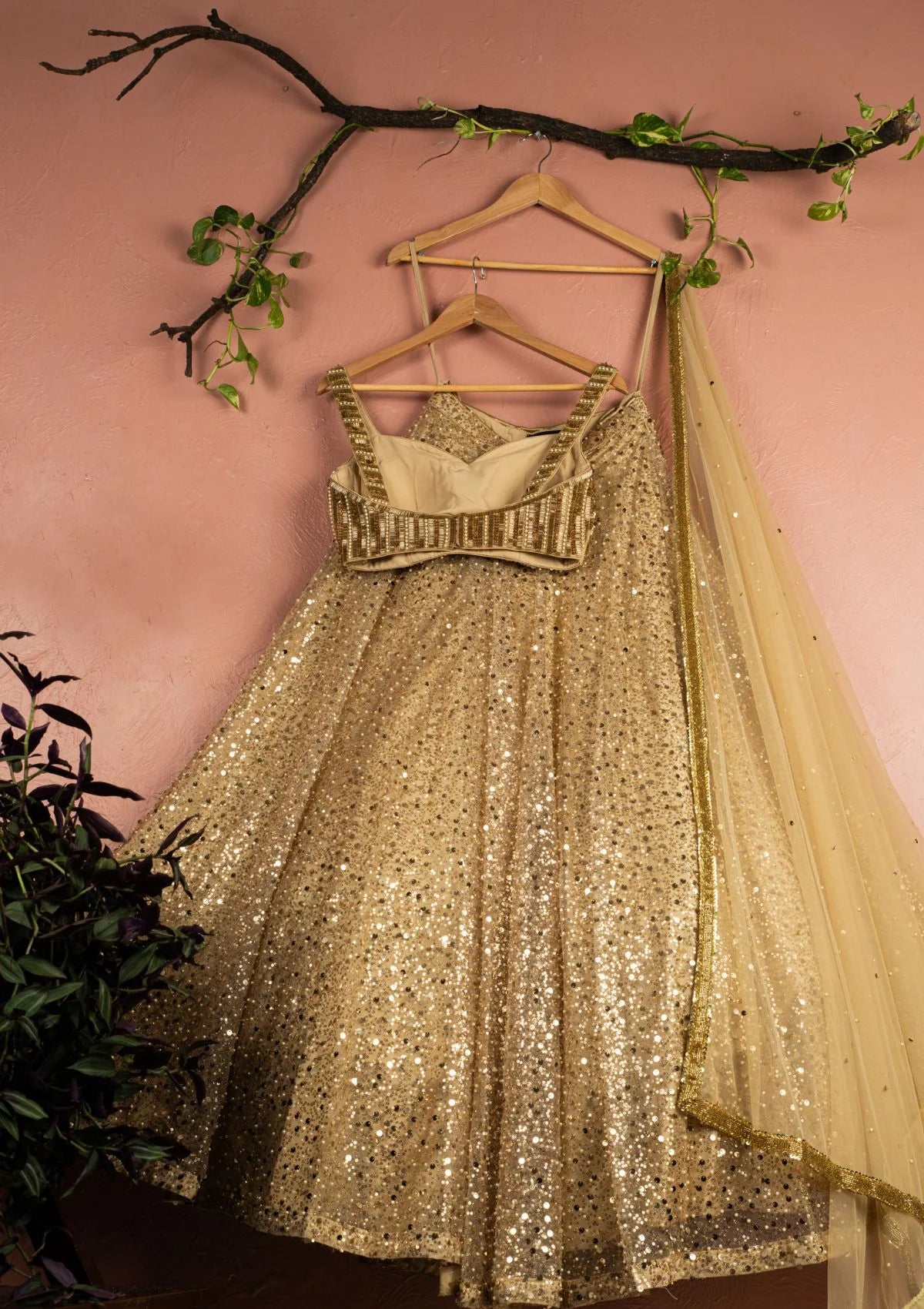 Gold Glam Lehenga Set
