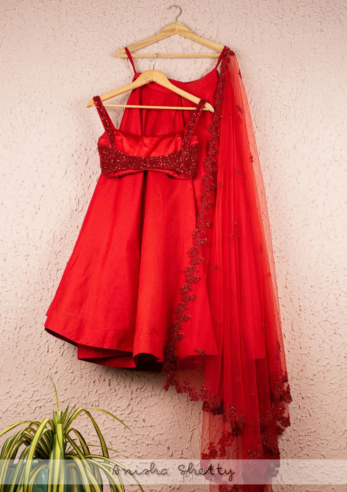 Hot Chilli Red Lehenga Set