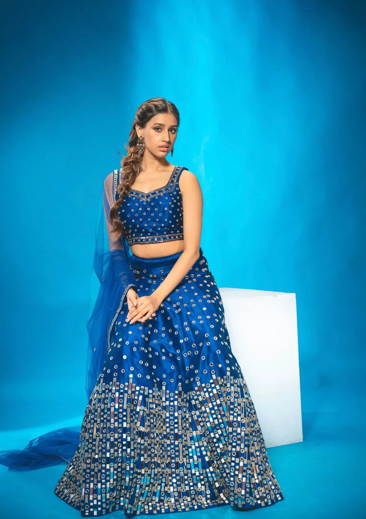 Azure Blue Lehenga Set