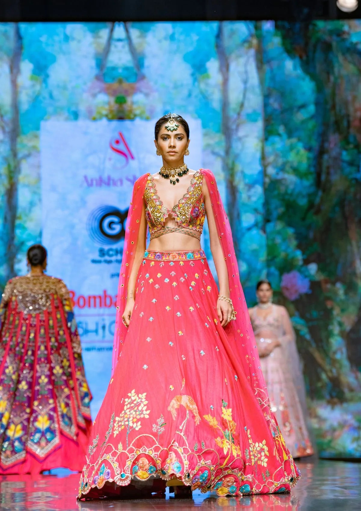 The Flamingo Fiesta Lehenga Set