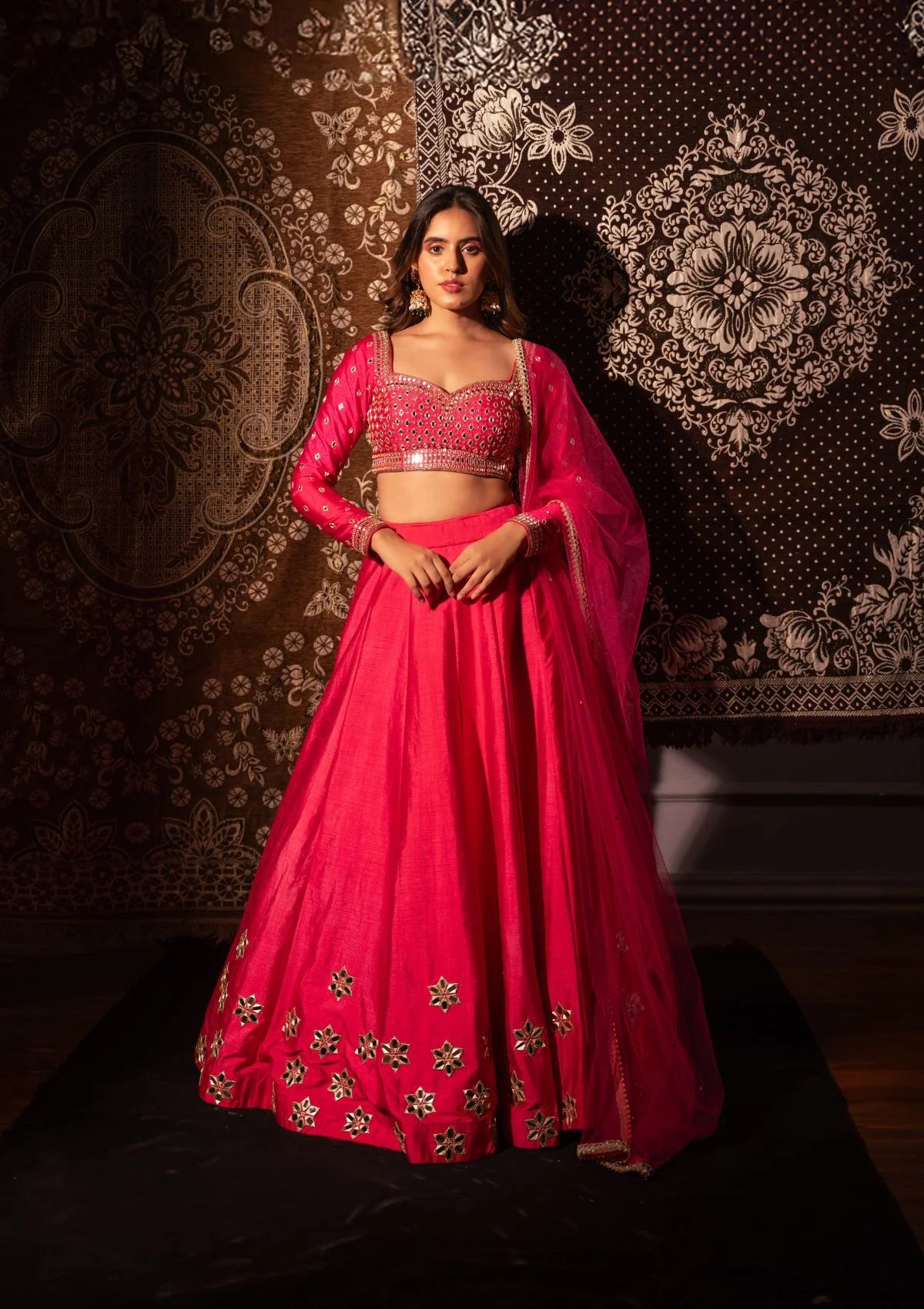 Raspberry Pink Lehenga Set
