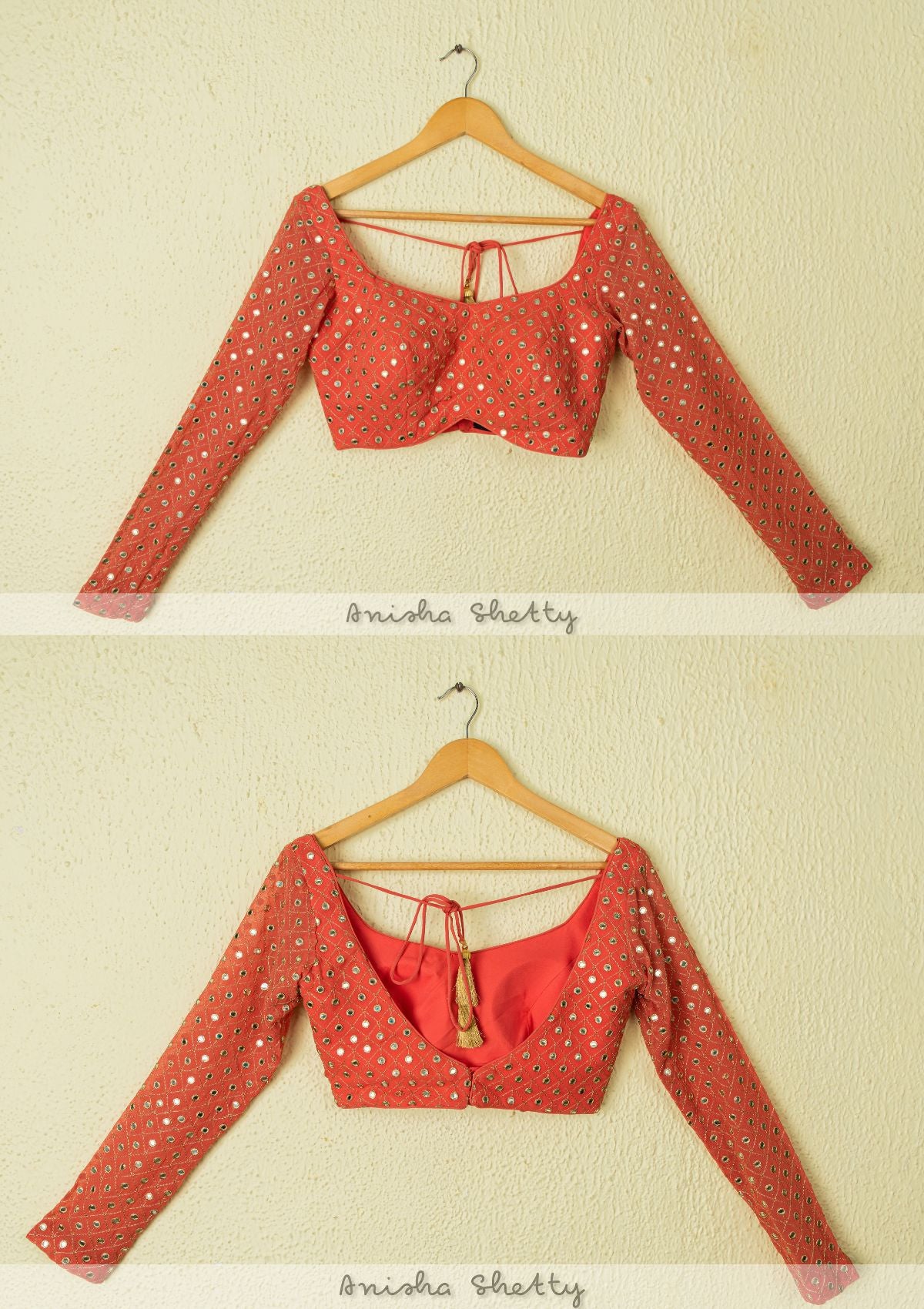 Sunset Orange Abla Lehenga Set
