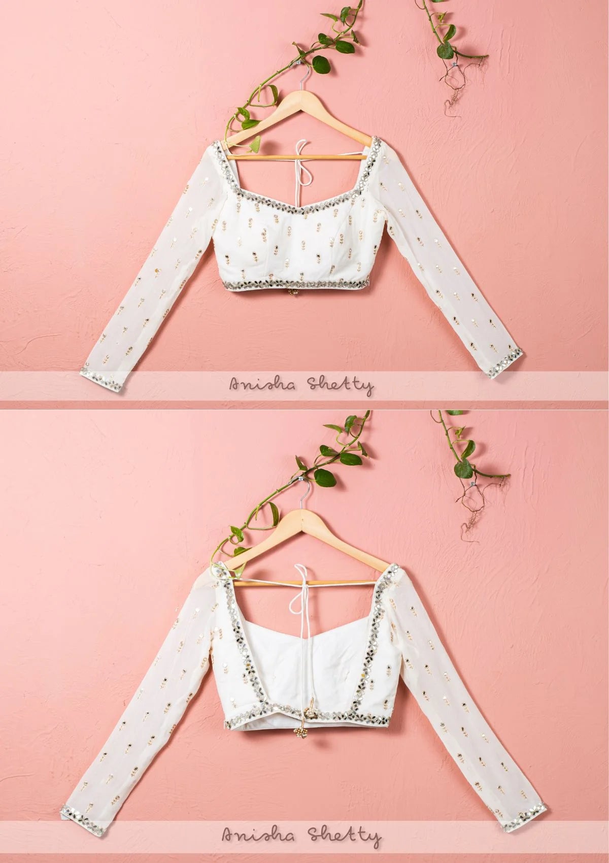 Ivory Mirror Lehenga Set