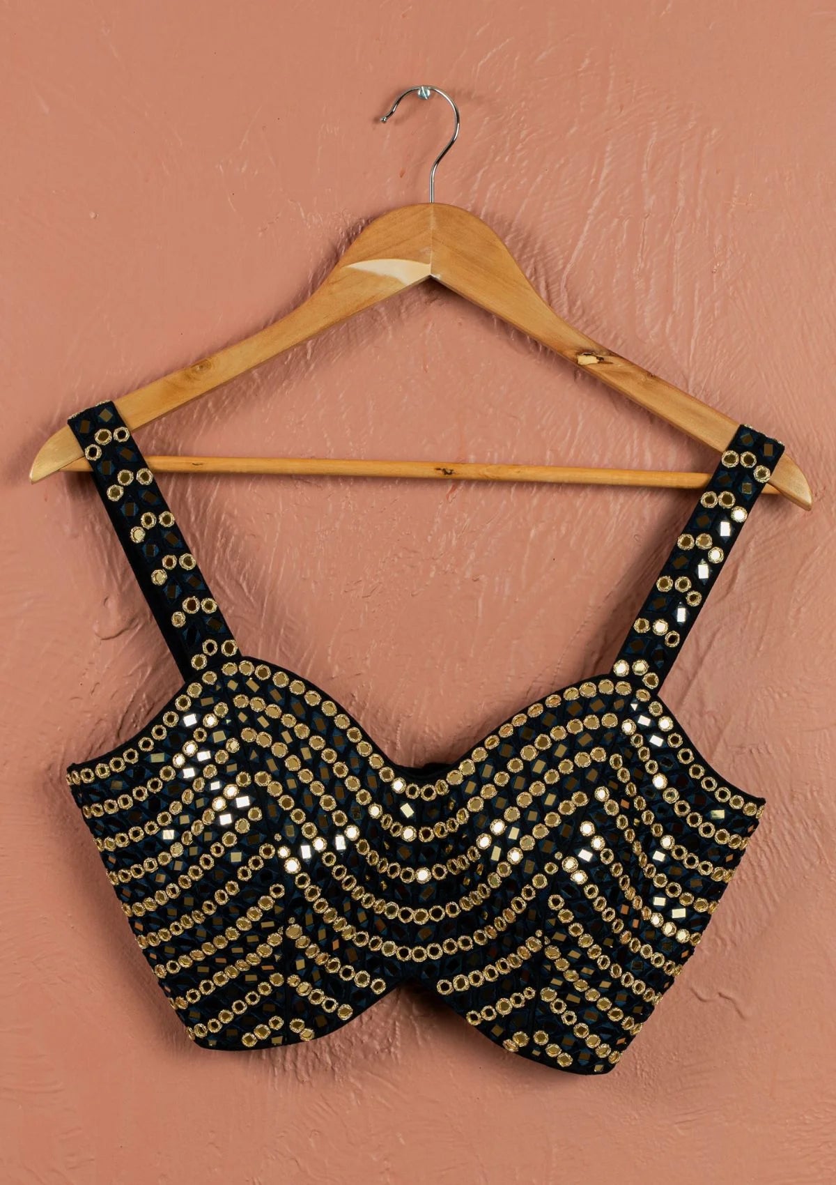 Ivory Midnight Blue Majesty Sharara Set