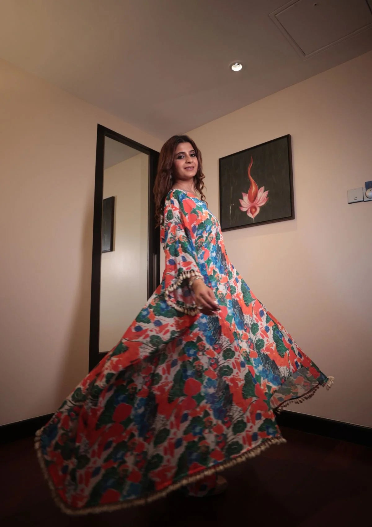 Floral Fiesta Kaftan Co-Ord Set