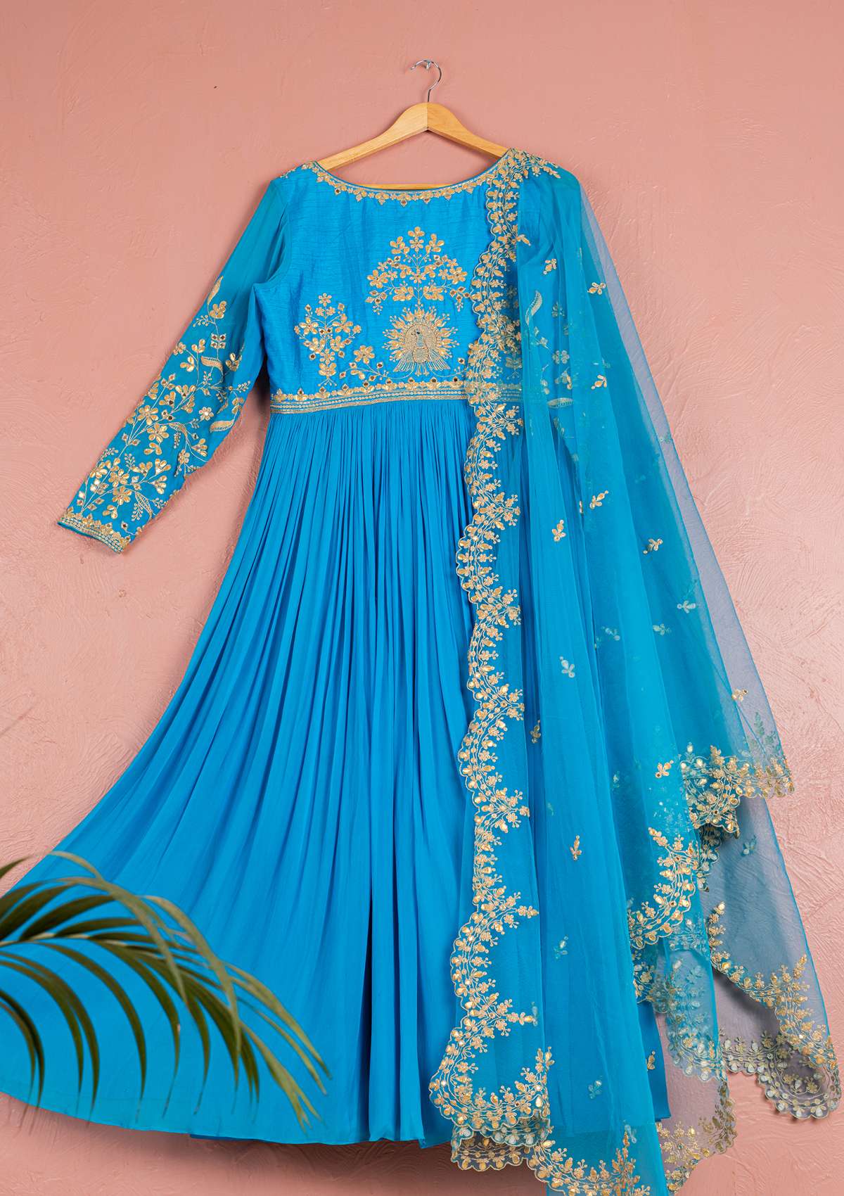 CAPRI BLUE GOTA ANARKALI SET