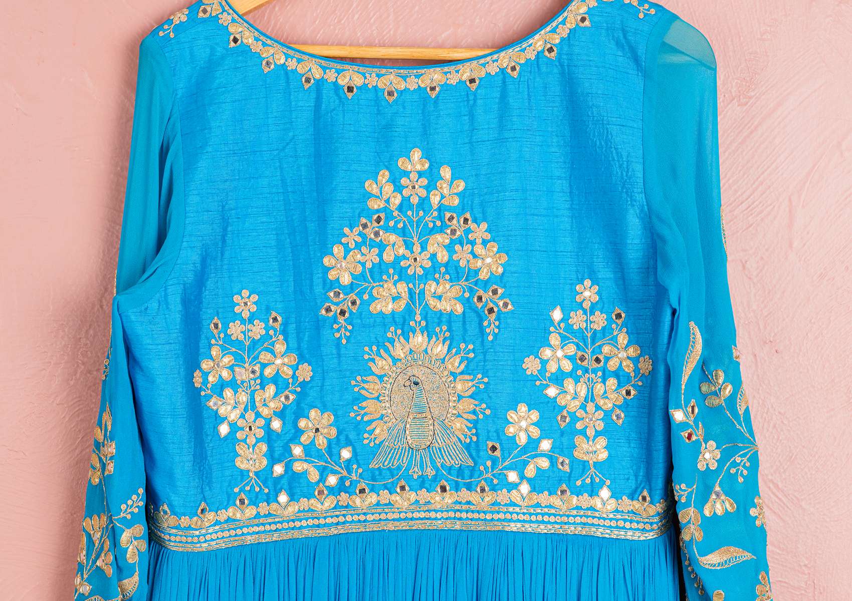 CAPRI BLUE GOTA ANARKALI SET