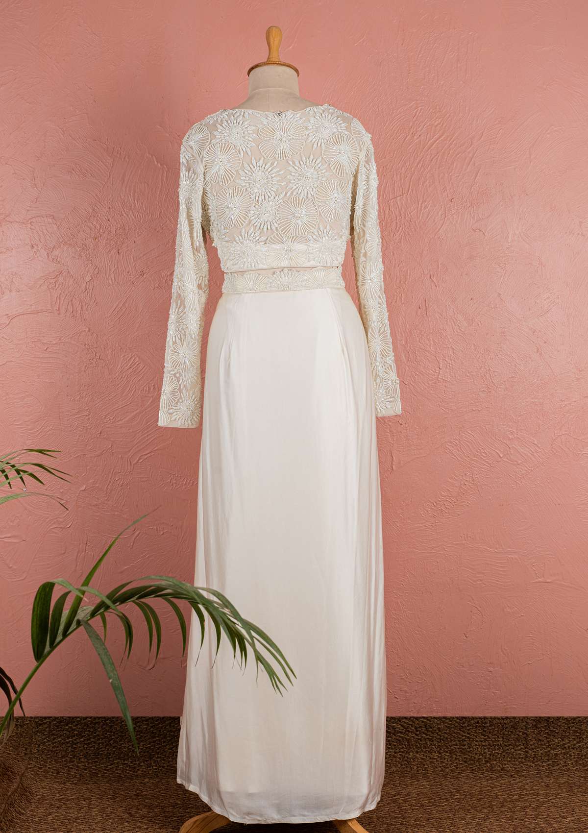 OYSTER BLOOM CAPE SKIRT SET