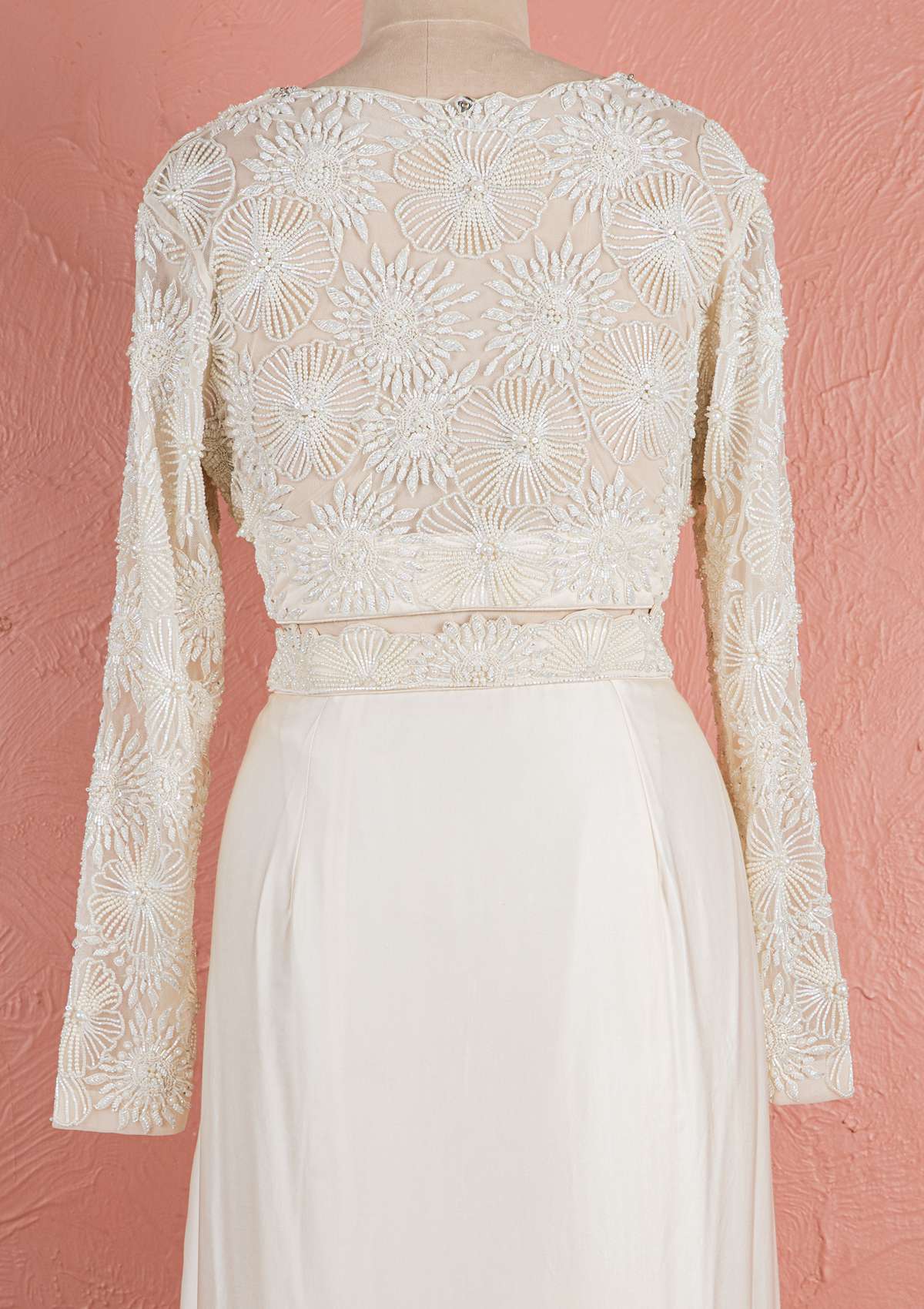 OYSTER BLOOM CAPE SKIRT SET