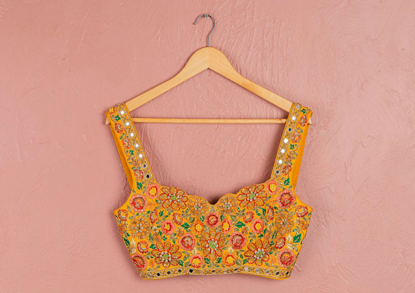 YELLOW BLOOM PRINTED LEHENGA SET