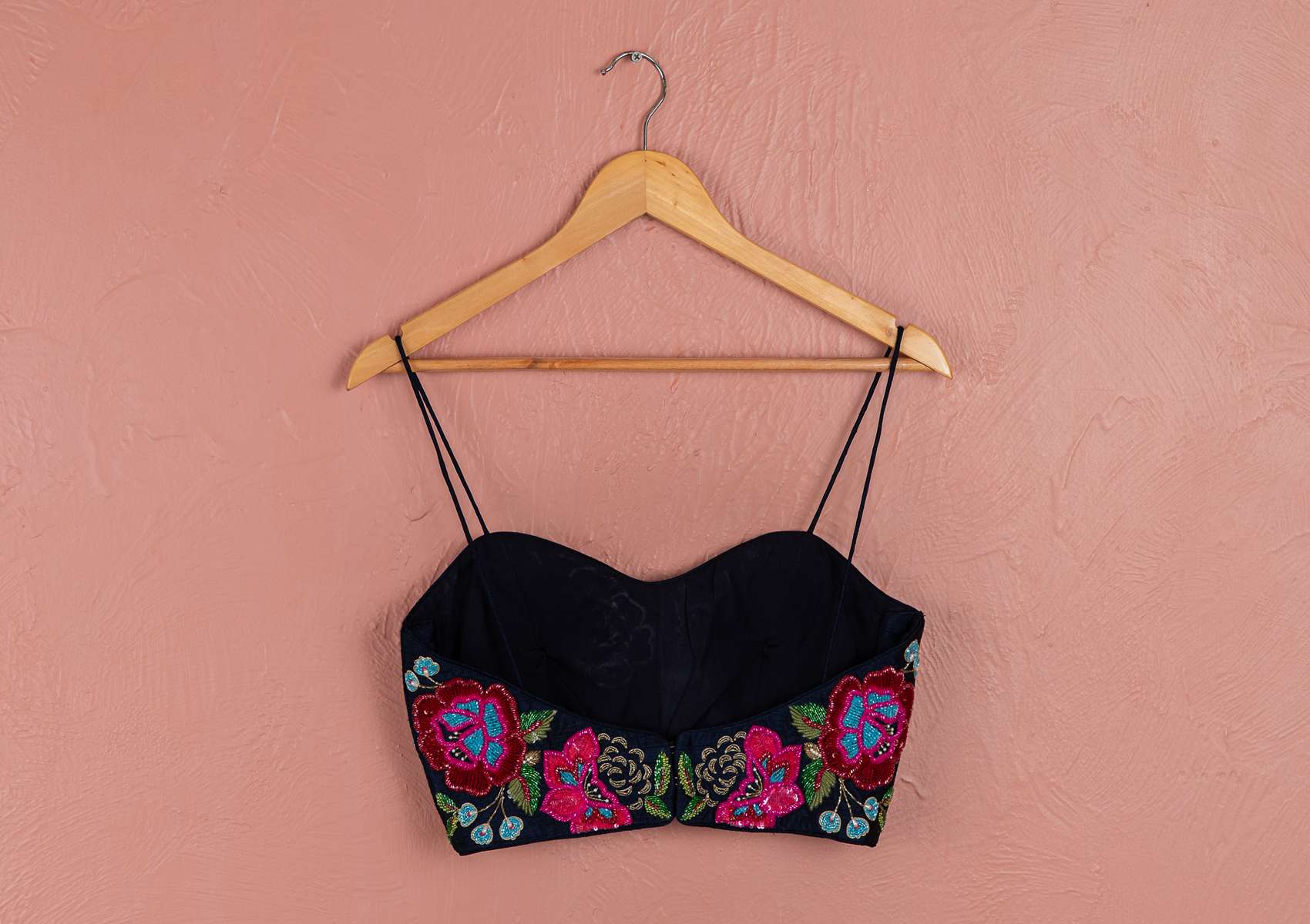 MAROON LEHENGA WITH COLORFUL EMBROIDERED BLOUSE & DUPATTA