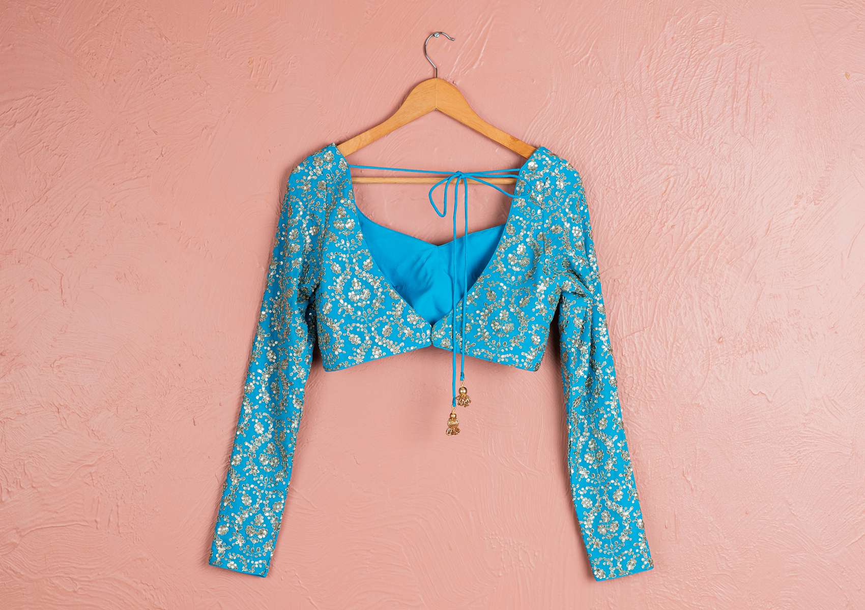 CAPRI BLUE LEHENGA SET