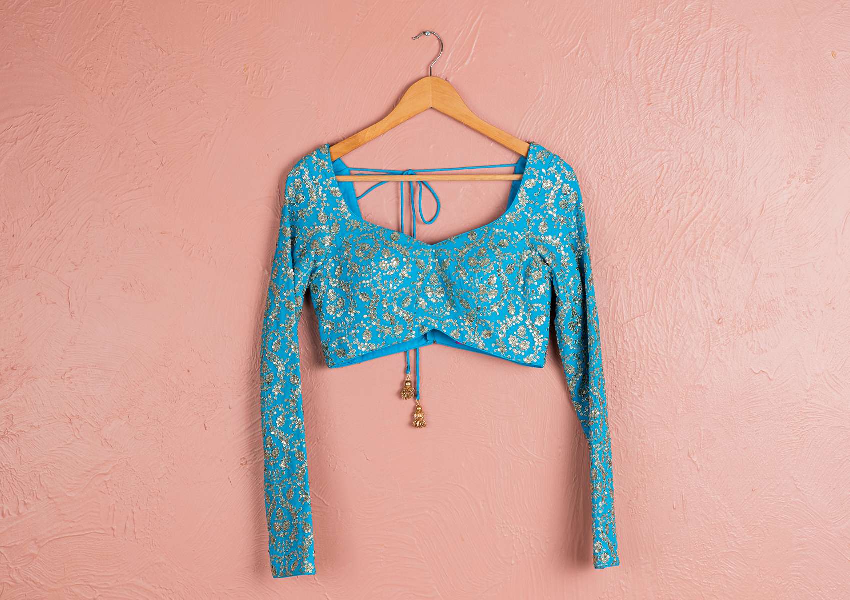 CAPRI BLUE LEHENGA SET