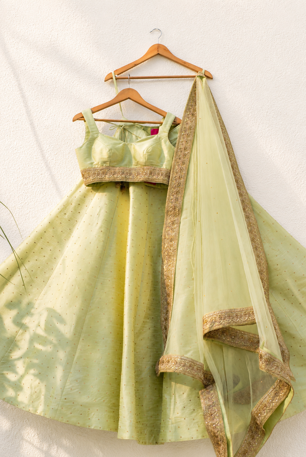 MINT GREEN STONEWORK LEHENGA SET